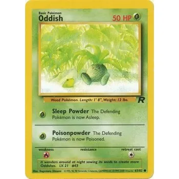Karetní hra Pokémon TR 63/82 Oddish - Team Rocket Stav: Excellent