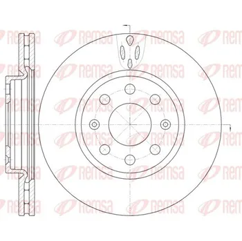 Brzdový kotouč Brzdový kotouč REMSA 6981.10