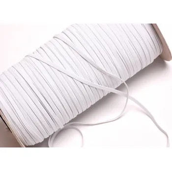 Textilní guma Pruženka prádlová šíře 4mm bílá (300m/ks)