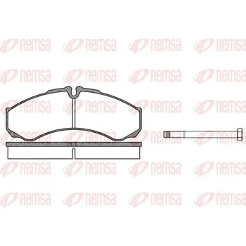 Brzdová destička Sada brzdových destiček, kotoučová brzda REMSA 0651.00