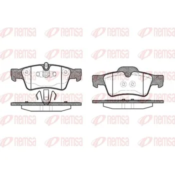 Brzdová destička Sada brzdových destiček, kotoučová brzda REMSA 0991.10