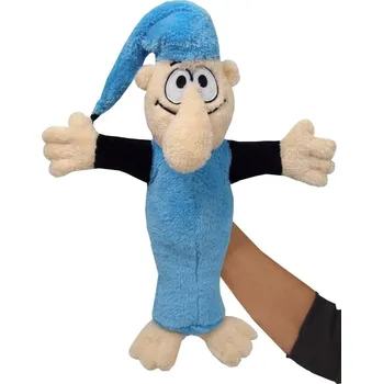 plyšák Křemílek 42 cm modrý, maňásek, plyšová hračka