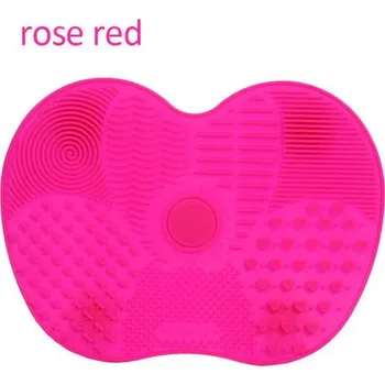 Silikonová podložka na čištění štětců - Růže červená