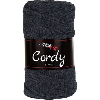 Příze Příze Cordy 8236, 3 mm - tmavá šedá