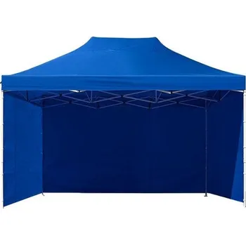 Zahradní stan Zahradní párty stan nůžkový easyup 3 X 4,5M MODRÝ + 3 stěny 73