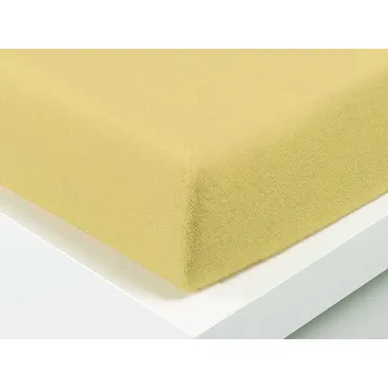 Prostěradlo XPOSE® Froté prostěradlo Exclusive - žluté 140x200 cm, Froté + Prodloužená možnost vrácení zboží do 50 dnů
