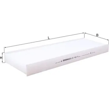 Ventilátor topení a klimatizace Filtr, vzduch v interiéru KNECHT LA 42/1