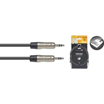 Audio kabel Kabel 3,5 mm jack - 3,5 mm jack Stagg NAC1MPSR 1 m