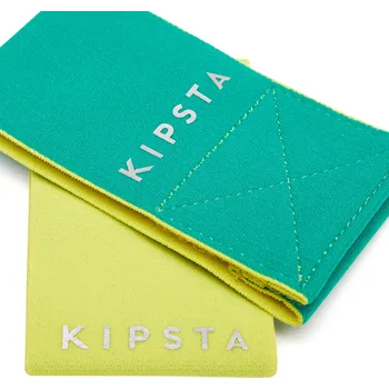 Fotbalový chránič KIPSTA Oboustranná páska na upevnění chrániče holeně Fix It žluto-zelená ŽLUTÁ