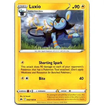 Společenská hra Pokémon karta Luxio 042/159 - Crown Zenith