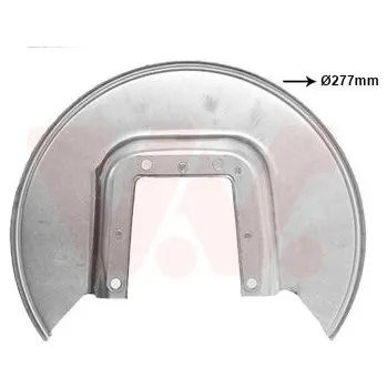 Brzdový kotouč Ochranný plech proti rozstřikování, brzdový kotouč VAN WEZEL 4032373