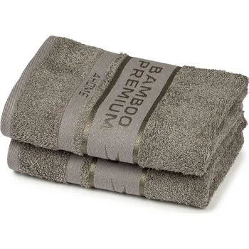 Ručník 4Home Bamboo Premium ručník šedá, 50 x 100 cm, sada 2 ks