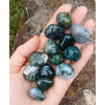 Přírodní kámen Achát mechový M