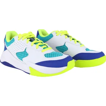 Pánské tenisky ALLSIX Volejbalové boty VS100 Confort na šněrování bílo-modro-zelené 35 BÍLÁ|MODRÁ