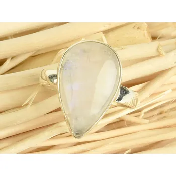 Prsten Prsten měsíční kámen kapka vel.52 Ag 925/1000 3,2g