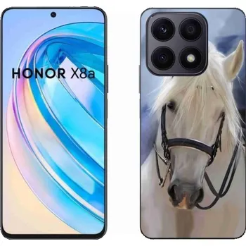 Pouzdro na mobilní telefon Gelový kryt mmCase na mobil Honor X8a - bílý kůň