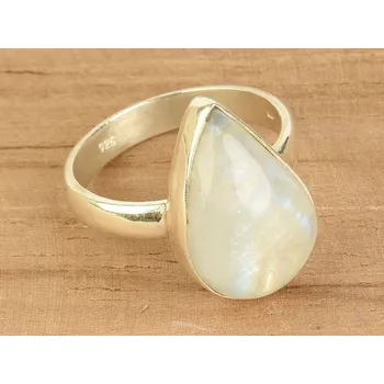 Prsten Prsten měsíční kámen kapka vel.54 Ag 925/1000 4,2g