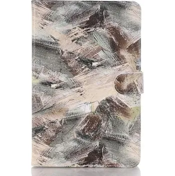 Pouzdro na tablet Colory PU kožené knížkové pouzdro na iPad mini 4 - šedé