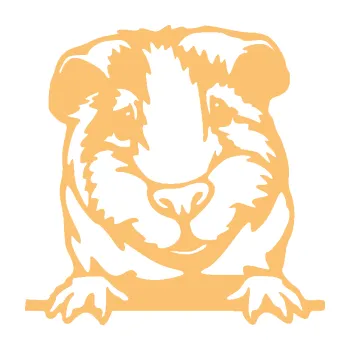 Samolepící dekorace SAMOLEPKA Morče 004 pravá (08 - béžová) NA AUTO, NÁLEPKA, FÓLIE, POLEP, TUNING, VLASTNÍ TEXT, TISK, AUTOSAMOLEPKY.cz, POLEPY, OBRÁZEK, LOGO, SAMOLEPKY