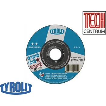 Brusný kotouč TYROLIT Kotouč řezací flex T41 230x2x22,2 OCEL 2v1 A30QB80 34332866 (25ks) STANDARD - 1 ks/ 87,46 Kč