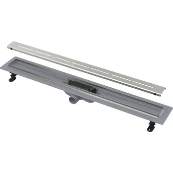 Odvodňovací žlab Sprchový žlab form & style Ramree 750 x 62 mm objemový průtok odtoku 27 l/min mřížka nerezová ocel matná