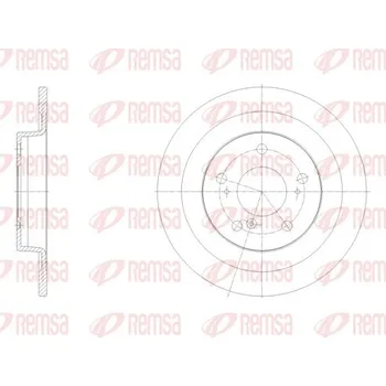 Brzdový kotouč Brzdový kotouč REMSA 62100.00