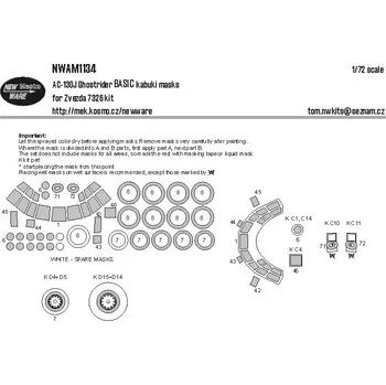 Plastikový model 1/72 Mask AC-130J Ghostrider BASIC (ZVE 7326)