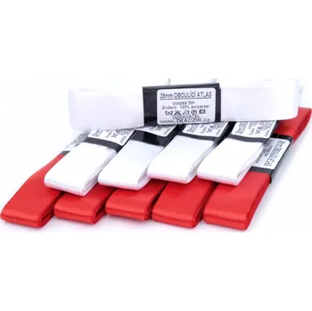 Stuha atlasová oboulící šíře 25mm (22m/bal.)