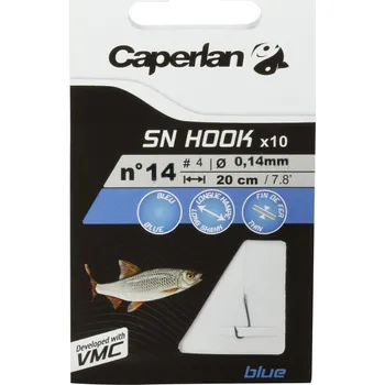 Rybářský háček CAPERLAN Háčky s návazcem na rybolov – Háček SN Hook modrý 18