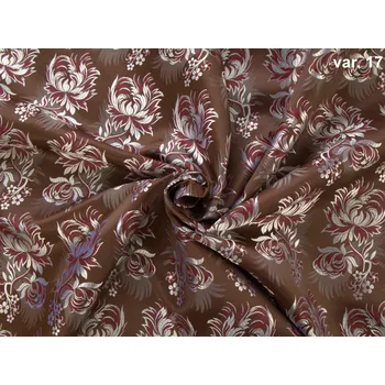 HEDVA ČESKÝ BROKÁT Ondran 160 krojový brokát PIVOŇKA hnědá | 17