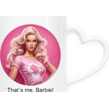 Hrnek srdce s potiskem That´s me, Barbie!