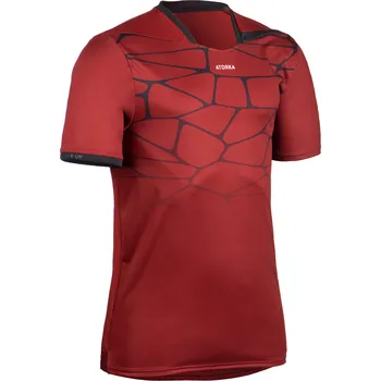 ATORKA Pánský házenkářský dres H500 červeno-černý 2XL ČERNÁ|ČERVENÁ