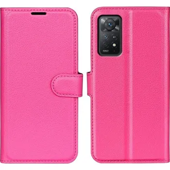 Pouzdro na mobilní telefon Litchi peněženkové pouzdro pro mobil Xiaomi Redmi Note 11 Pro 4G/5G - rose