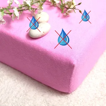 Prostěradlo Domácí pohoda | Nepropustné a prodyšné froté prostěradlo s polyuretanem 180x200 - růžové