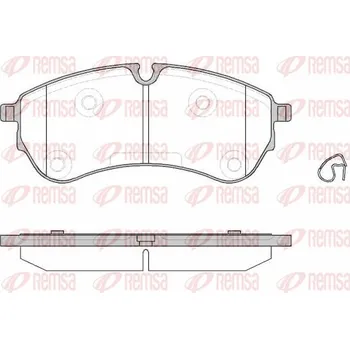 Brzdová destička Sada brzdových destiček, kotoučová brzda REMSA 1830.00