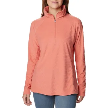 Dámská mikina Dámská Fleecová mikina COLUMBIA GLACIAL IV PRINT 1/2 ZIP 1802161852 – Oranžová M