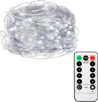 Vánoční osvětlení Springos CL0106 řetěz 50 LED studená bílá