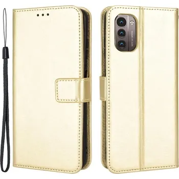 Pouzdro na mobilní telefon Crazy PU kožené peněženkové pouzdro na mobil Nokia G11/G21 - zlaté