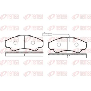 Brzdová destička Sada brzdových destiček, kotoučová brzda REMSA 0959.01
