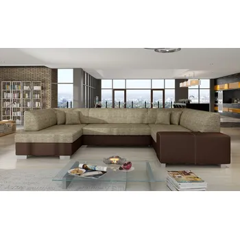 Obývací pokoj ImportWorld Rohová rozkládací sedací souprava Axelle - Berlin 03 / Soft 66 (barva potahu) - levá