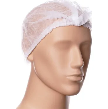 Activeshop Jednorázová ochranná čepice 100 ks bílá