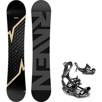 Snowboarding Snowboard komplet Raven Pulse + vázání Fastec FT360 black Velikost: 159W cm, Velikost vázání: M