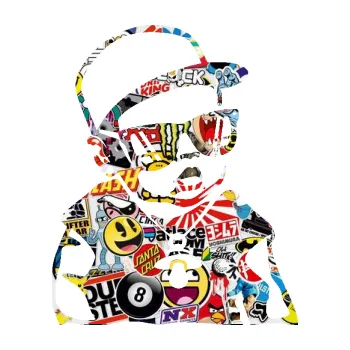 Samolepicí dekorace na vozidlo Baby on board 013 pravá s dudlíkem (83 - Sticker bomb) SAMOLEPKA NA AUTO, NÁLEPKA, FÓLIE, POLEP, TUNING, VLASTNÍ TEXT, TISK, AUTOSAMOLEPKY.cz, POLEPY, OBRÁZEK, LOGO, 3D STICKERS