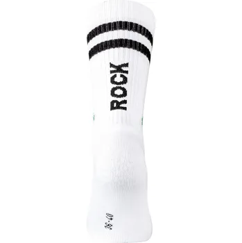 SINGLE vtipné ponožky John Kiss - ROCK 41-46 bílá