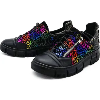 Dámské tenisky Dámské kožené tenisky 05610-01/00-7 MACIEJKA černé Barva: černá, Velikost: 41