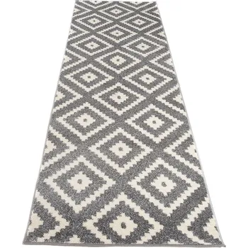 Koberec Kusový koberec MAROKO - šedý - obrazce 1 Rozměr koberce: 70x300 cm