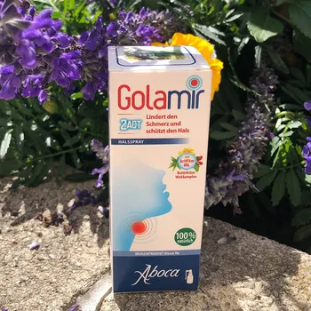 Lék na bolest, zánět a horečku Golamir - sprej na krk
