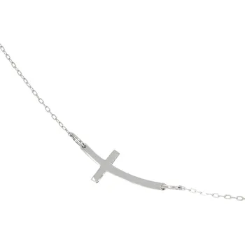 Náramek Zlatnictví Helios Zlatý náramek s křížkem