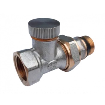 Hlavice pro radiátor Regulační šroubení přímé 1/2'' x 1/2'' (Melscher HR1205)