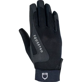 Jezdecké rukavice EQUESTRO Rukavice jezdecké Sunny Equestro, dětské, navy 8-10 let
